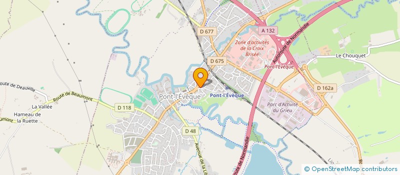 localisation de l'entreprise SCI 12 RUE MENARS  PONT L'EVEQUE