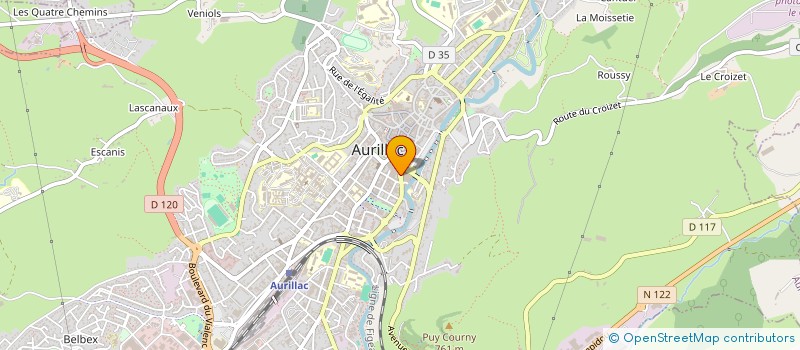 localisation de l'entreprise SCI 12 RUE PAUL DOUMER à AURILLAC