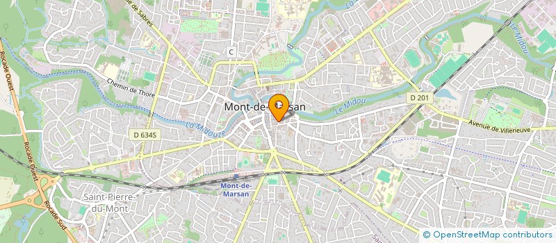 localisation de l'entreprise SCI 12 RUE ST VINCENT DE PAUL  MONT-DE-MARSAN