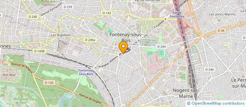 localisation de l'entreprise SCI 12 RUE XAVIER DE RICARD à FONTENAY-SOUS-BOIS