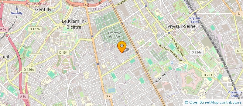 localisation de l'entreprise SCI 12 SENTIER DES HERBEUSES à IVRY-SUR-SEINE