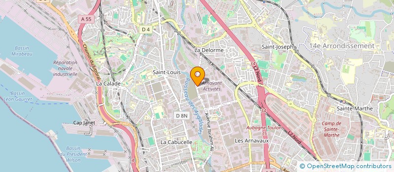 localisation de l'entreprise SCI 120 AYGALADES à MARSEILLE 15EME