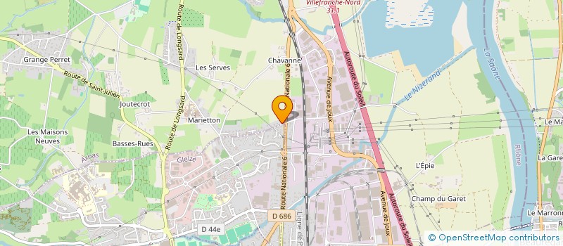 localisation de l'entreprise SCI 1209 CHANTEGRILLET  ARNAS