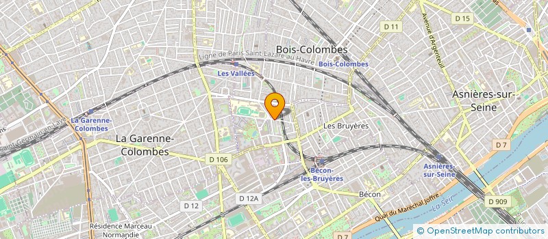 localisation de l'entreprise SCI 121 EDV à BOIS-COLOMBES