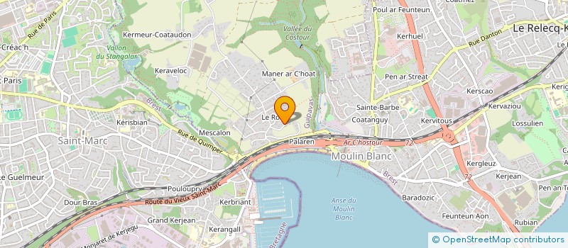 localisation de l'entreprise SCI 122 BREST JAURES  GUIPAVAS