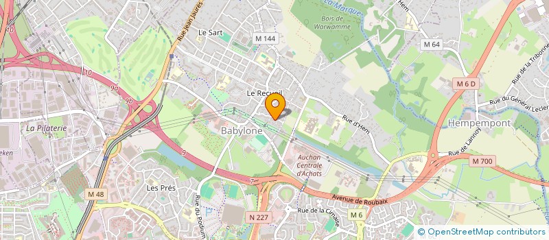 localisation de l'entreprise SCI 122 NATIONALE à VILLENEUVE-D'ASCQ