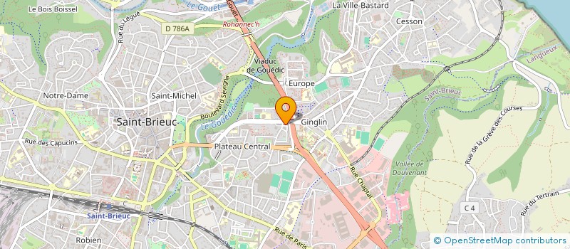 localisation de l'entreprise SCI 122A RUE LAFAYETTE à SAINT-BRIEUC