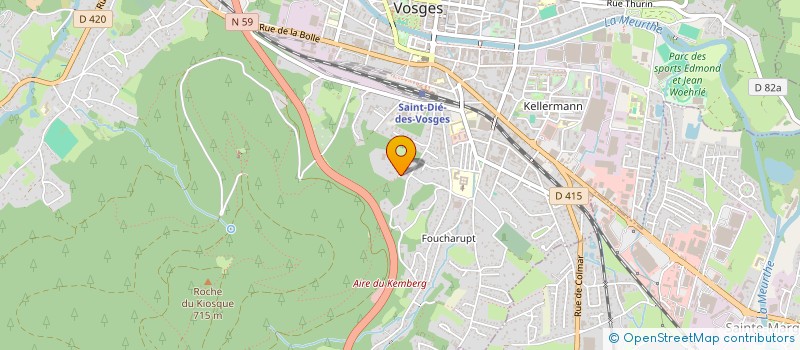 localisation de l'entreprise SCI 123 à SAINT-DIE-DES-VOSGES
