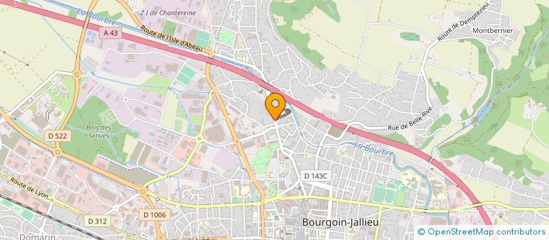 localisation de l'entreprise SCI 123 TER RUE DE LA LIBERATION  BOURGOIN-JALLIEU