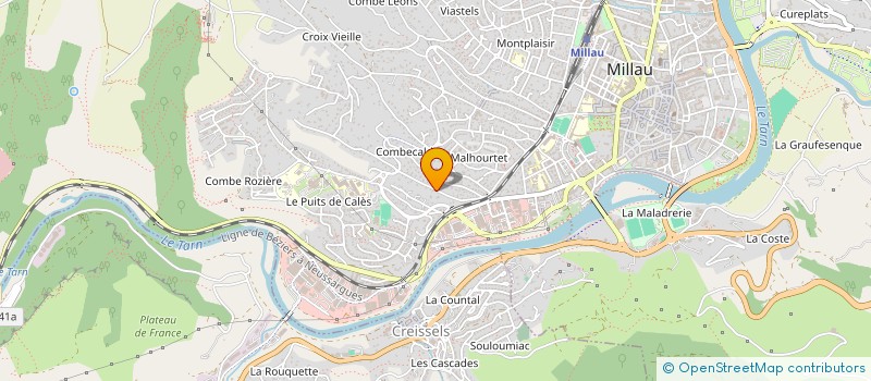 localisation de l'entreprise SCI 1234 à MILLAU