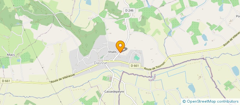 localisation de l'entreprise SCI 123CD  DAUSSE