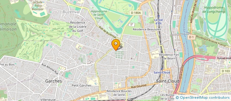 localisation de l'entreprise SCI 124 à SAINT-CLOUD