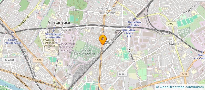localisation de l'entreprise SCI 125 LEN à PIERREFITTE-SUR-SEINE