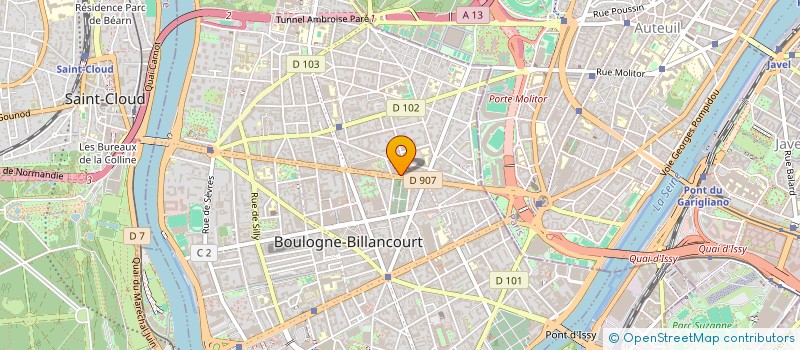 localisation de l'entreprise SCI 127 AV DU MAINE à BOULOGNE-BILLANCOURT