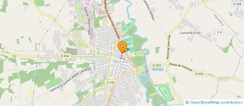 localisation de l'entreprise SCI 127 FLEURANCE  FLEURANCE