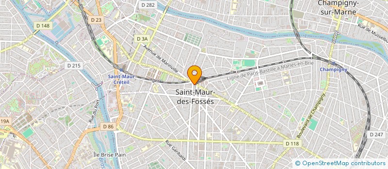 localisation de l'entreprise SCI 127 GABRIEL PERI à SAINT-MAUR-DES-FOSSES