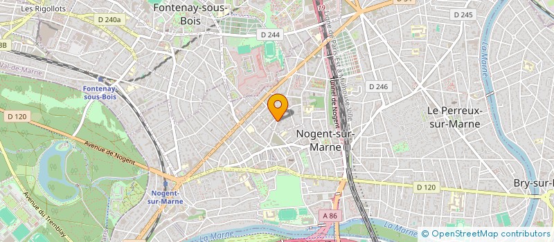 localisation de l'entreprise SCI 127 RUE DE FONTENAY à NOGENT-SUR-MARNE