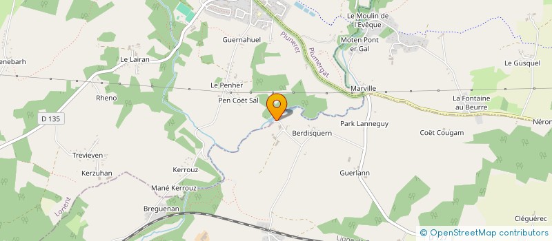 localisation de l'entreprise SCI 128  PLOUGOUMELEN