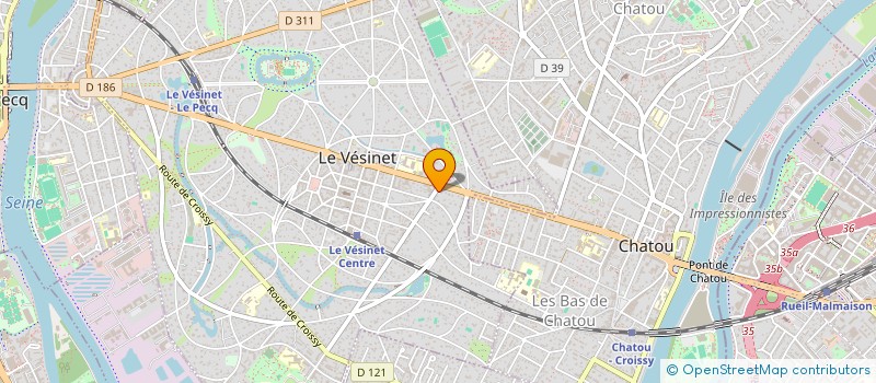 localisation de l'entreprise SCI 128  LE VESINET