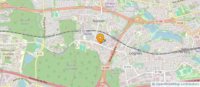 localisation de l'entreprise SCI 128 RUE DU GENERAL LECLERC A CRETEIL  NOISIEL