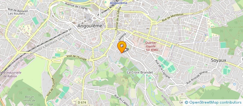 localisation de l'entreprise SCI 129 135 LA LOIRE à ANGOULEME