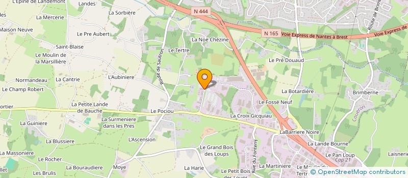localisation de l'entreprise SCI 12AVRIL à COUERON
