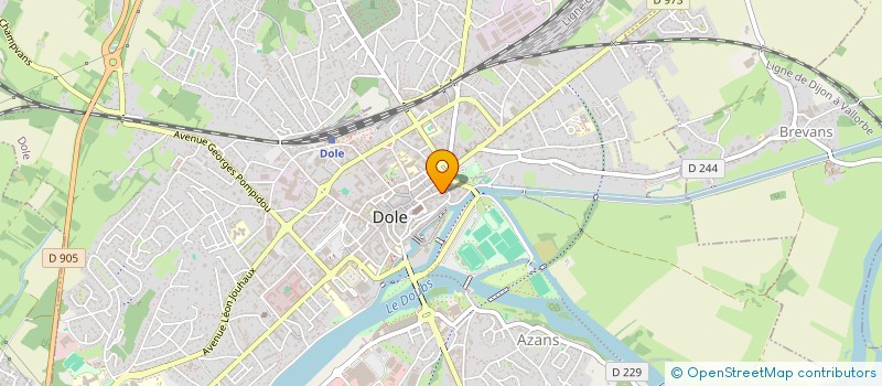 localisation de l'entreprise SCI 13 15 à DOLE