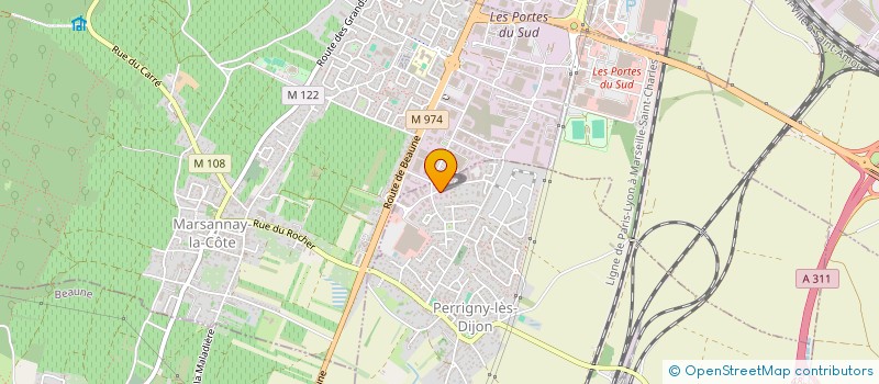 localisation de l'entreprise SCI 13-15 AVENUE PAUL DOUMER  PERRIGNY-LES-DIJON