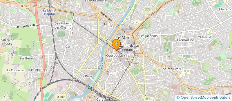 localisation de l'entreprise SCI 13 15 R GAMBETTA  LE MANS