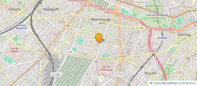 localisation de l'entreprise SCI 13 17 RUE PERRIER  MONTROUGE