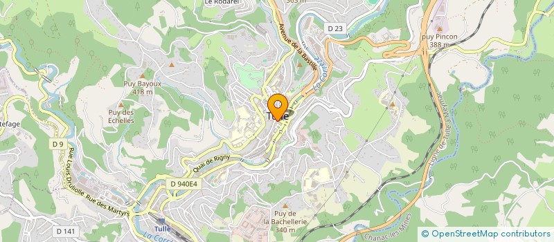 localisation de l'entreprise SCI 13 AVENUE CHARLES DE GAULLE  TULLE