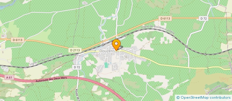 localisation de l'entreprise SCI 13 AVENUE DE BORDEAUX  DOUZENS