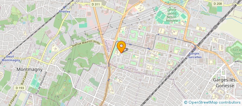 localisation de l'entreprise SCI 13 BD JACQUES COPPEAUX  SARCELLES