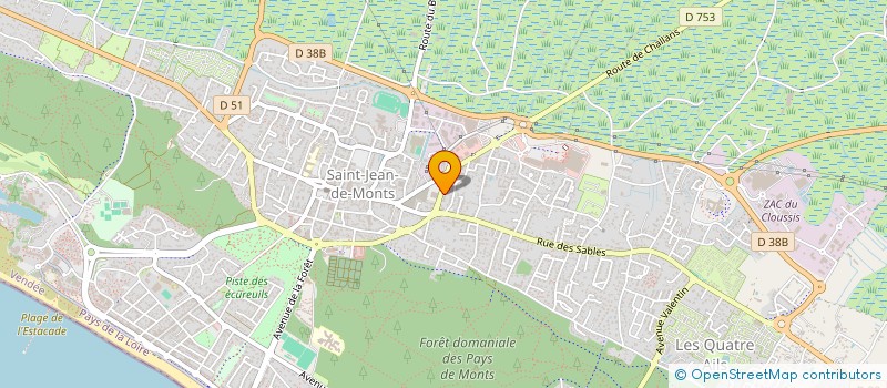 localisation de l'entreprise SCI 13 BOULEVARD DU MARECHAL JUIN  SAINT-JEAN-DE-MONTS