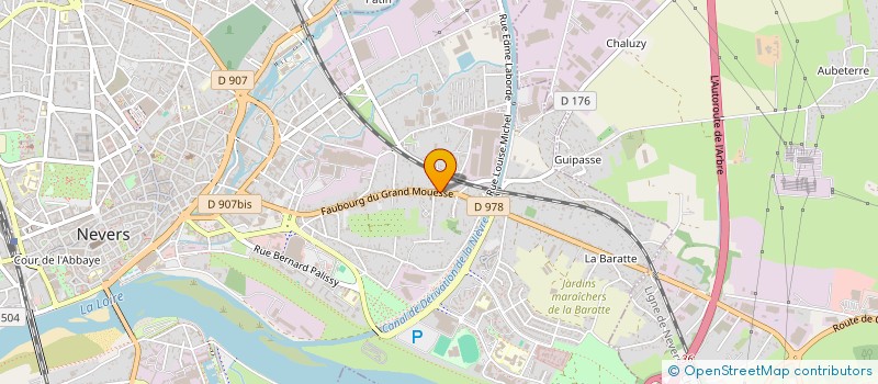 localisation de l'entreprise SCI 13 DE LIGNE à NEVERS