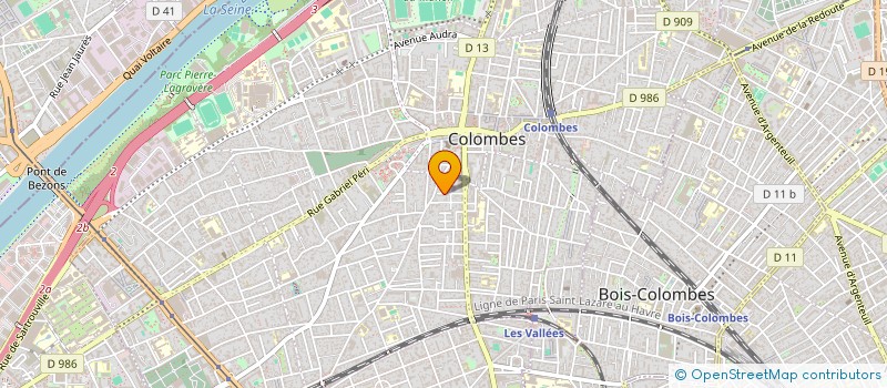 localisation de l'entreprise SCI 13 DELOFFRE à COLOMBES