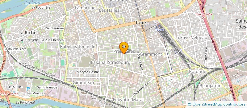 localisation de l'entreprise SCI 13 DEP  TOURS