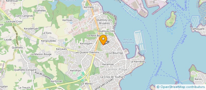 localisation de l'entreprise SCI 13 ET 15  LARMOR-PLAGE