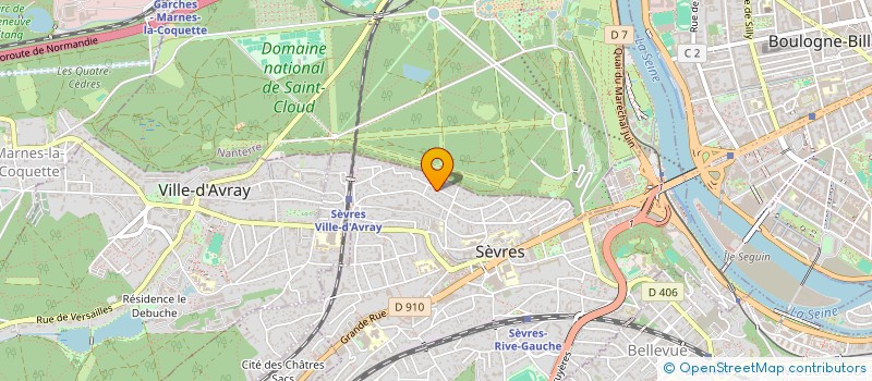 localisation de l'entreprise SCI 13 LECLERC à SEVRES