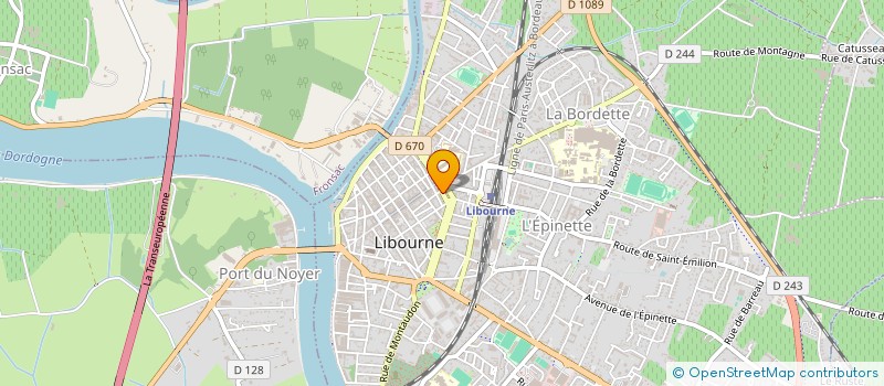 localisation de l'entreprise SCI 13 PLACE DECAZES  LIBOURNE