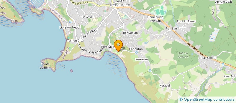 localisation de l'entreprise SCI 13 PLACE DU CENTRE  TREBEURDEN