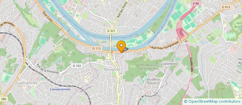 localisation de l'entreprise SCI 13 QUAI CLEMENCEAU  BOUGIVAL