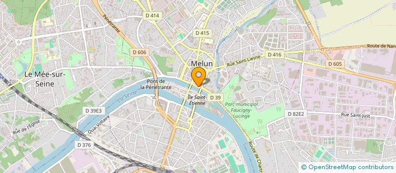 localisation de l'entreprise SCI 13 QUAI D ALSACE LORRAINE à MELUN
