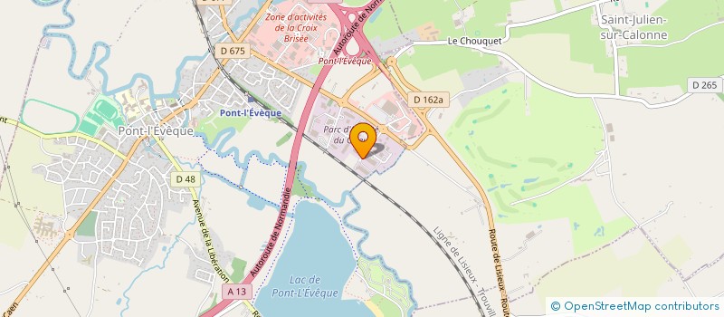 localisation de l'entreprise SCI 13 ROUTE DE ROUEN  PONT L'EVEQUE