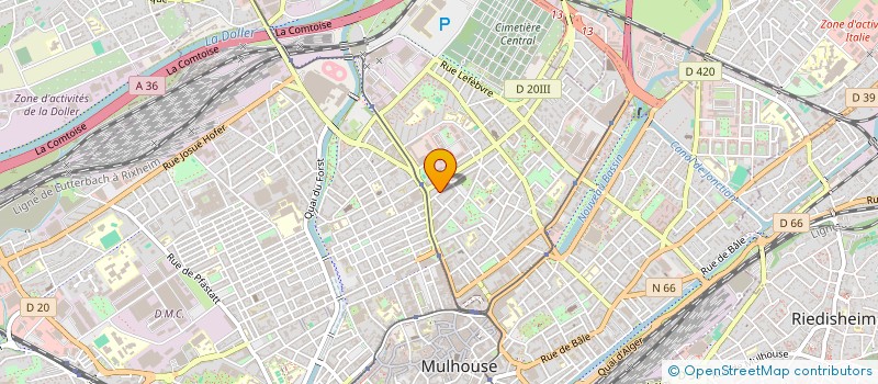 localisation de l'entreprise SCI 13 RUE BUHLER  MULHOUSE