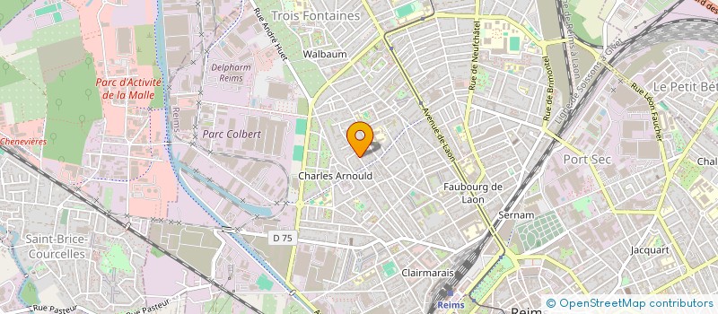 localisation de l'entreprise SCI 13 RUE DE LA NEUVILLETTE  REIMS