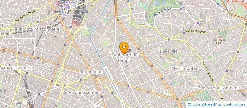 localisation de l'entreprise SCI 13 RUE DES ARDENNES  PARIS