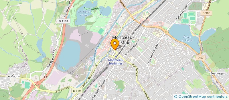 localisation de l'entreprise SCI  13 RUE DES OISEAUX  MONTCEAU-LES-MINES