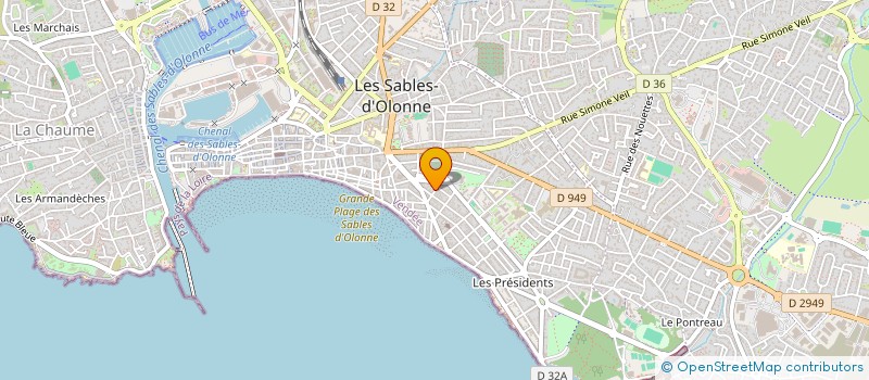 localisation de l'entreprise SCI 13 RUE DU CHATEAU à LES SABLES D'OLONNE