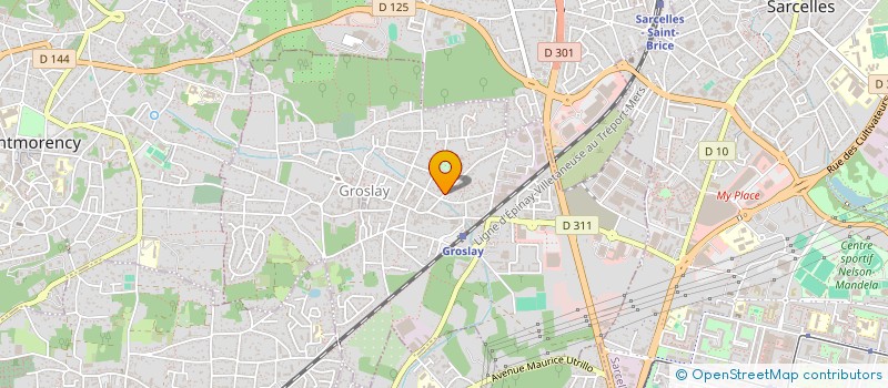 localisation de l'entreprise SCI  13 RUE DU DR GOLDSTEIN A GROSLAY  GROSLAY